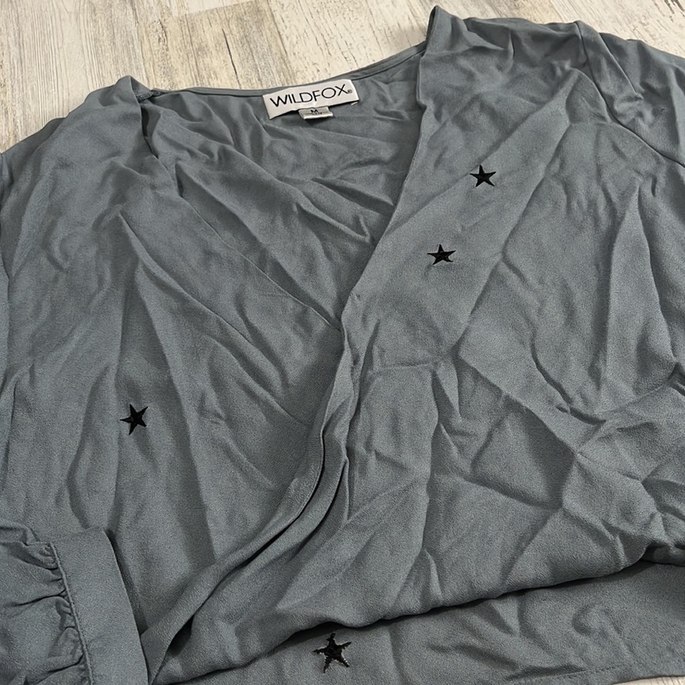 Wildfox Megalith Star Wrapt Top Size M - Picture 5 of 12